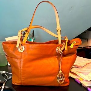 Michael Kors Brown Leather Shoulder Bag